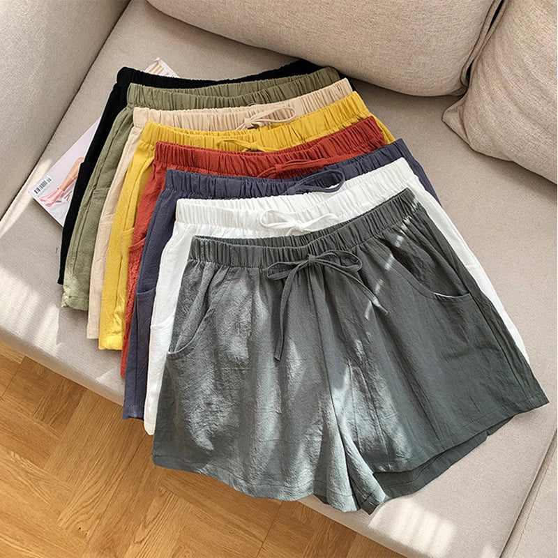Maris | Relaxed Linen with Tie Waist Shorts