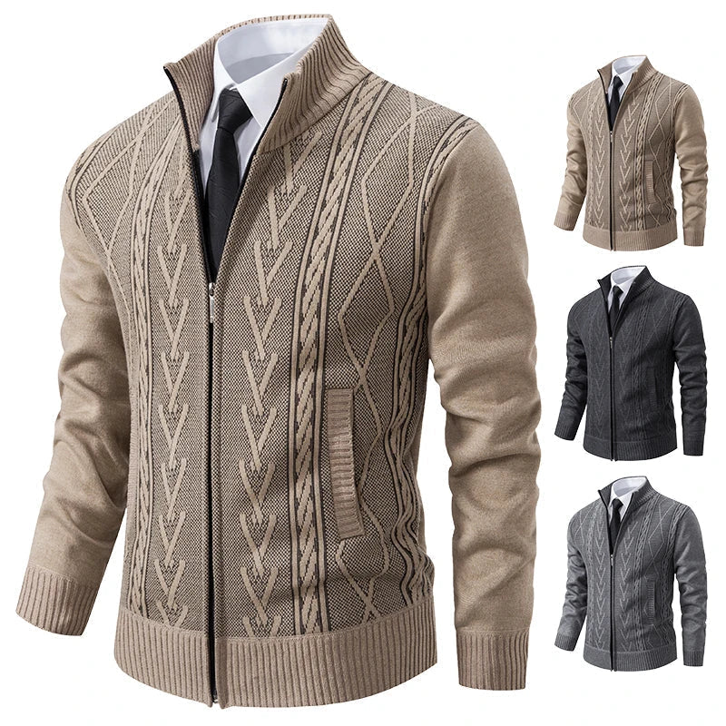 Gideon | Elegant Zip-Up Sweater