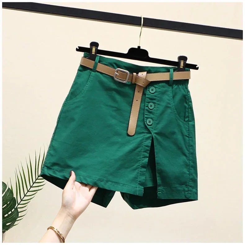 Aurora | A-Line Belted Shorts