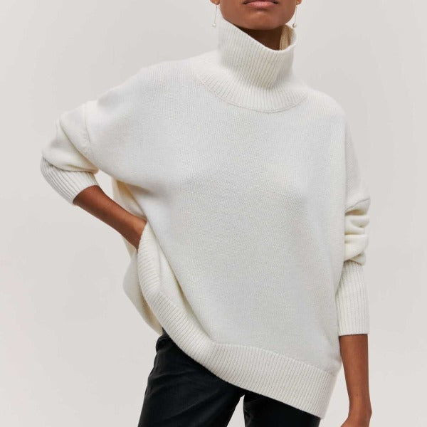 Olandria | High Ribbed Turtleneck Sweater