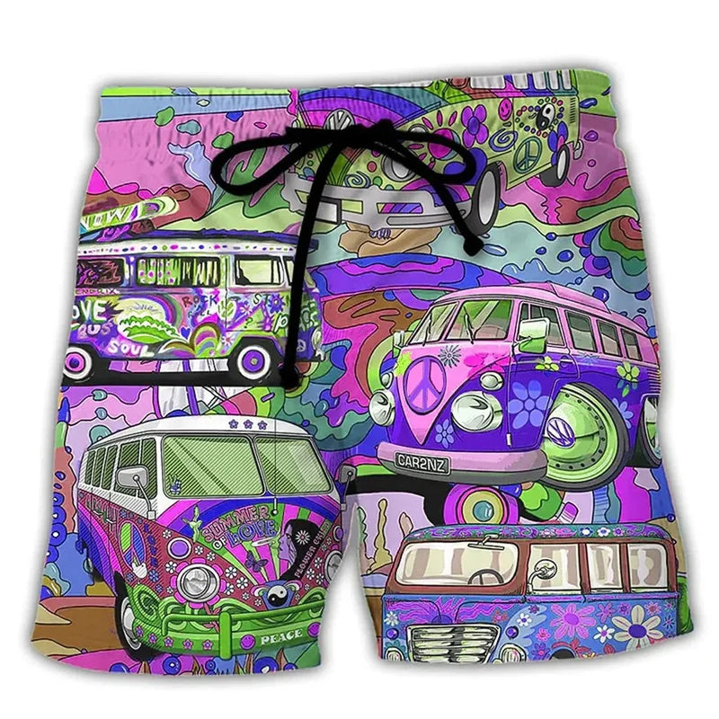 Carter | Printed Quick-Dry Swim Shorts