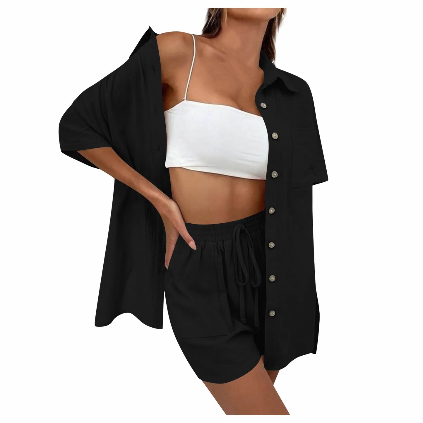 Mara | Loose Top and Casual Shorts Set - Motheero