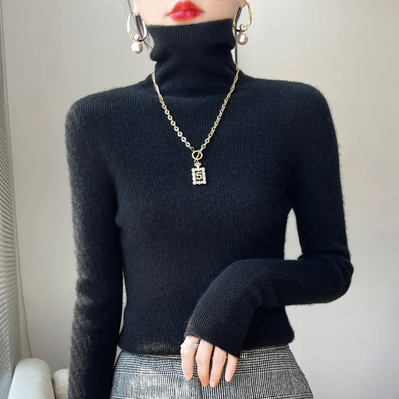 Vivienne | Women Casual Turtleneck Pullover Sweater