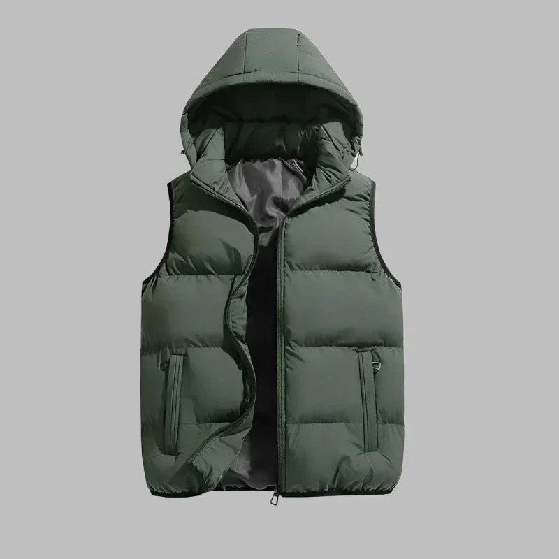 Husley | Quilted Vest with Hood