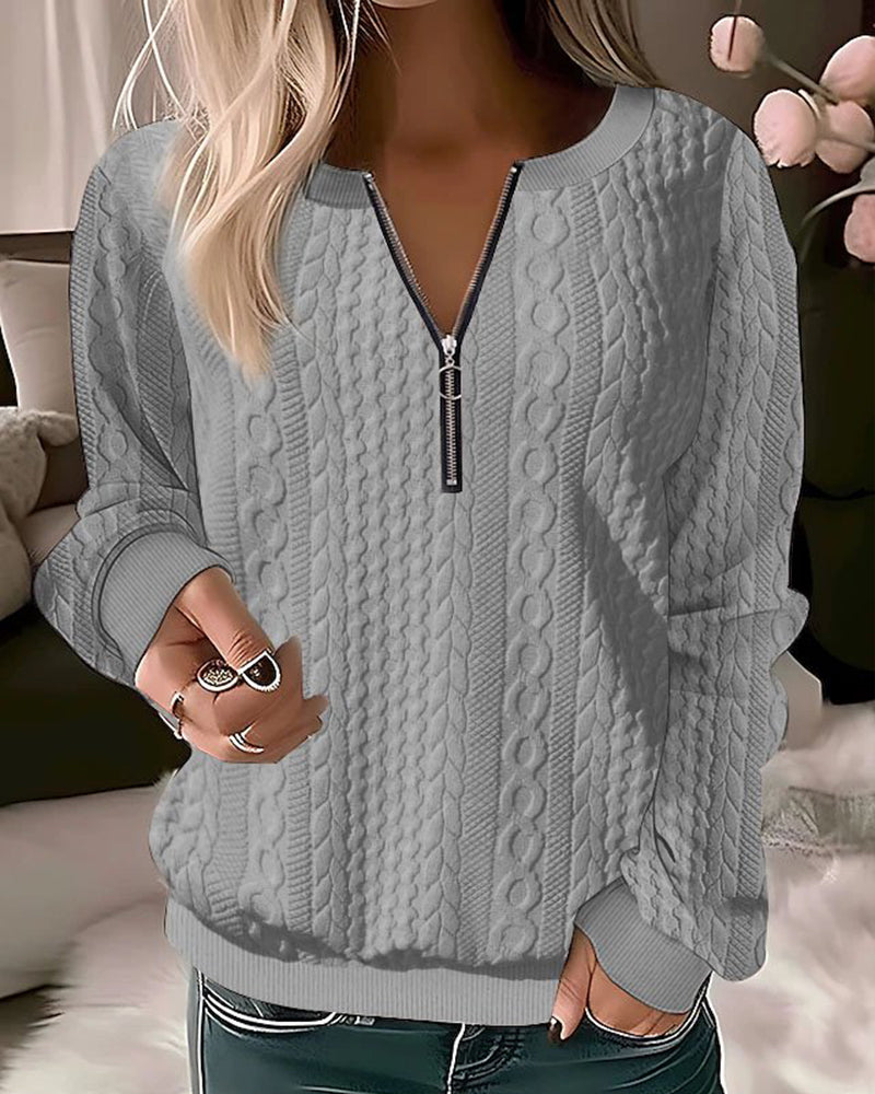 Naya | Half Zip Casual Sweatshirt