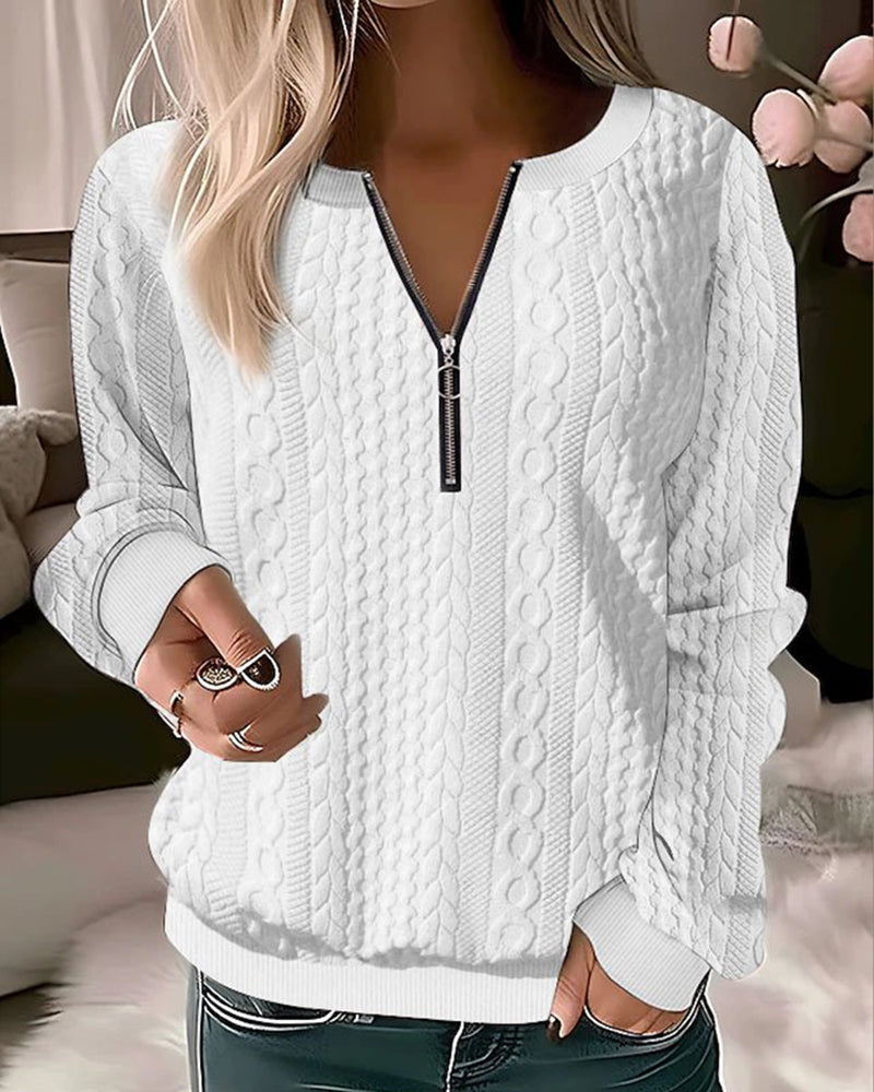 Naya | Half Zip Casual Sweatshirt