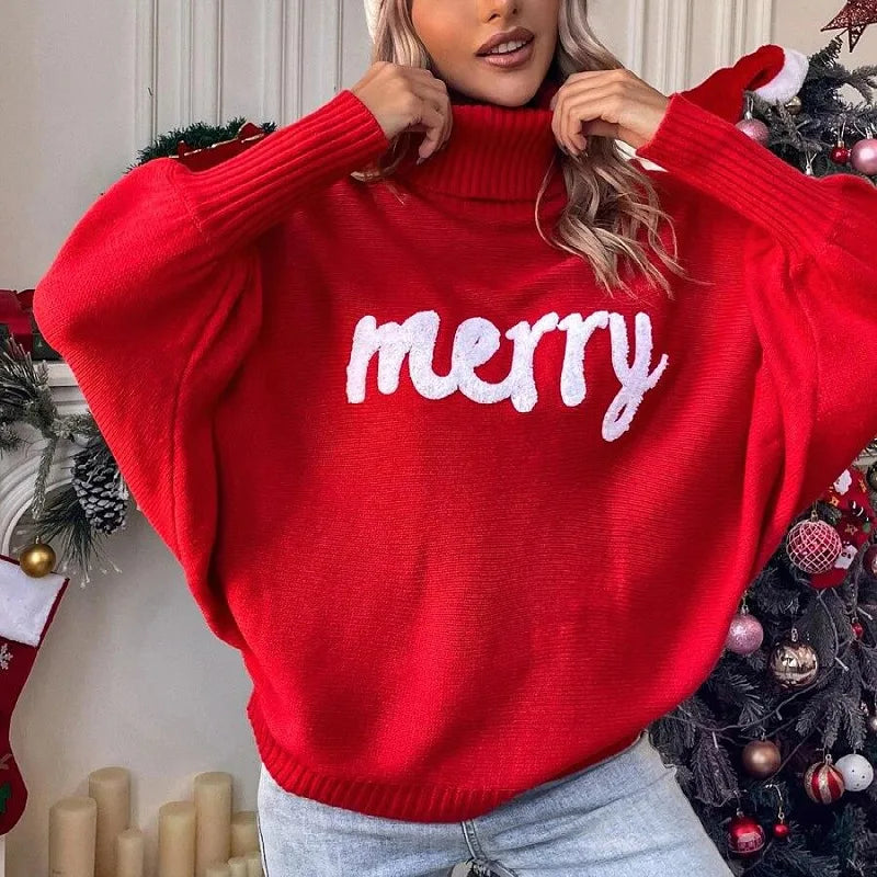 Cora | Women Festive Turtleneck Sweater