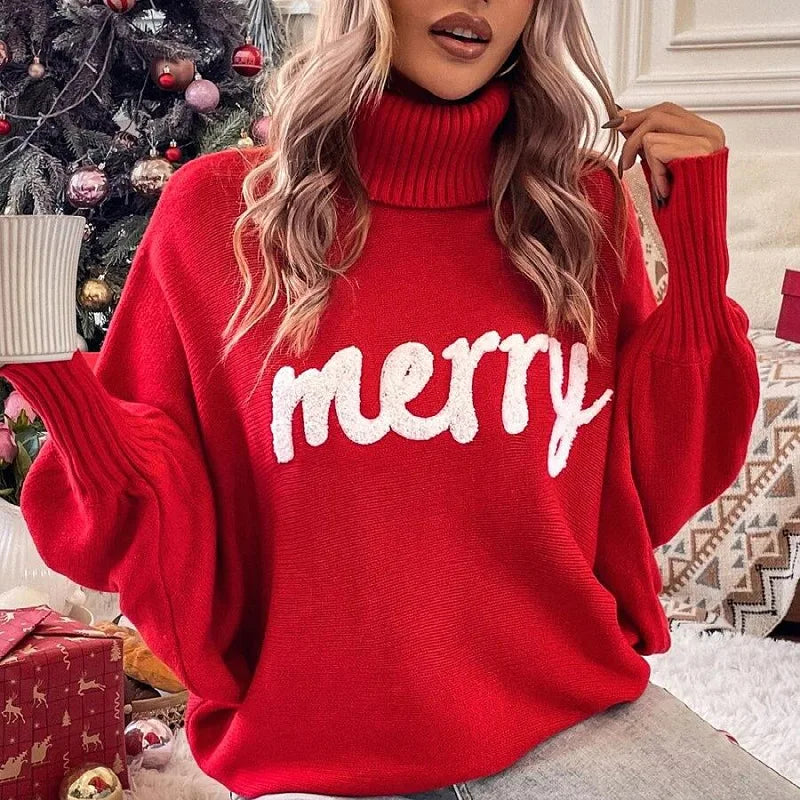 Cora | Women Festive Turtleneck Sweater