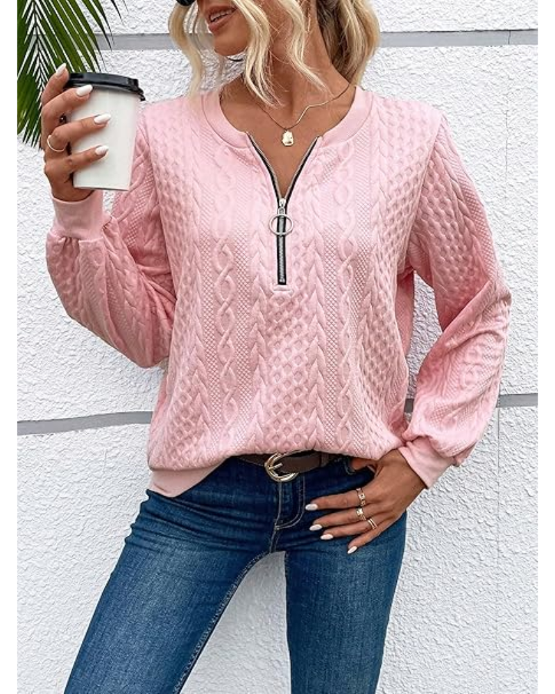 Naya | Half Zip Casual Sweatshirt