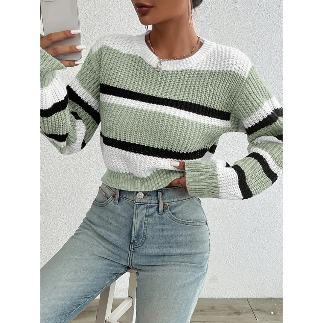 Lina | Women Casual Striped Sweater