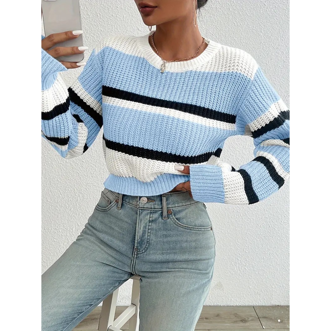 Lina | Women Casual Striped Sweater