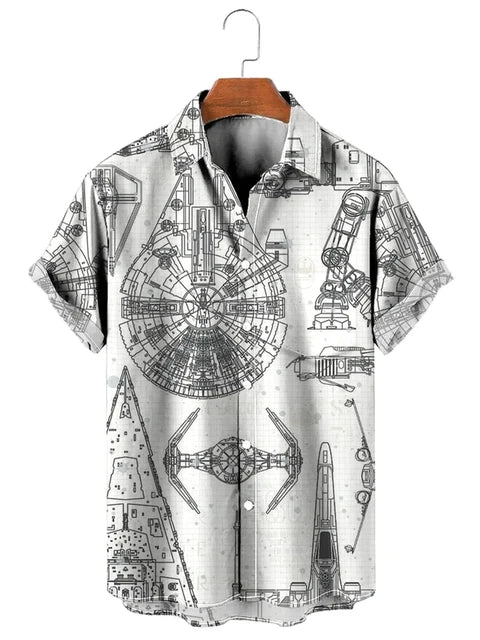 Orin | Lightweight Printed Polo Shirt