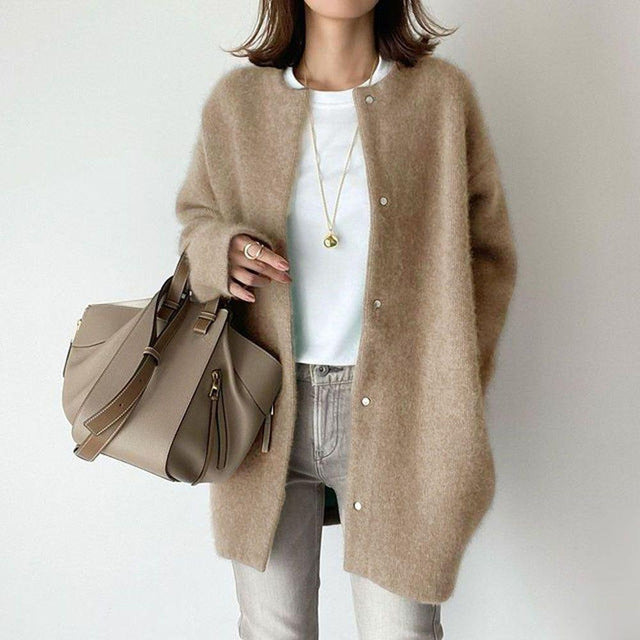 Valentina | Plain Soft Long Cardigan