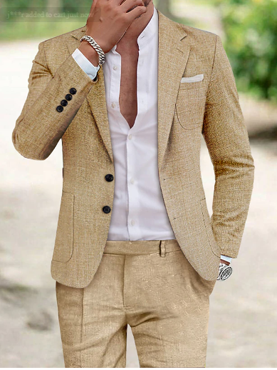 William | Elegant Linen Suit Outfit Set