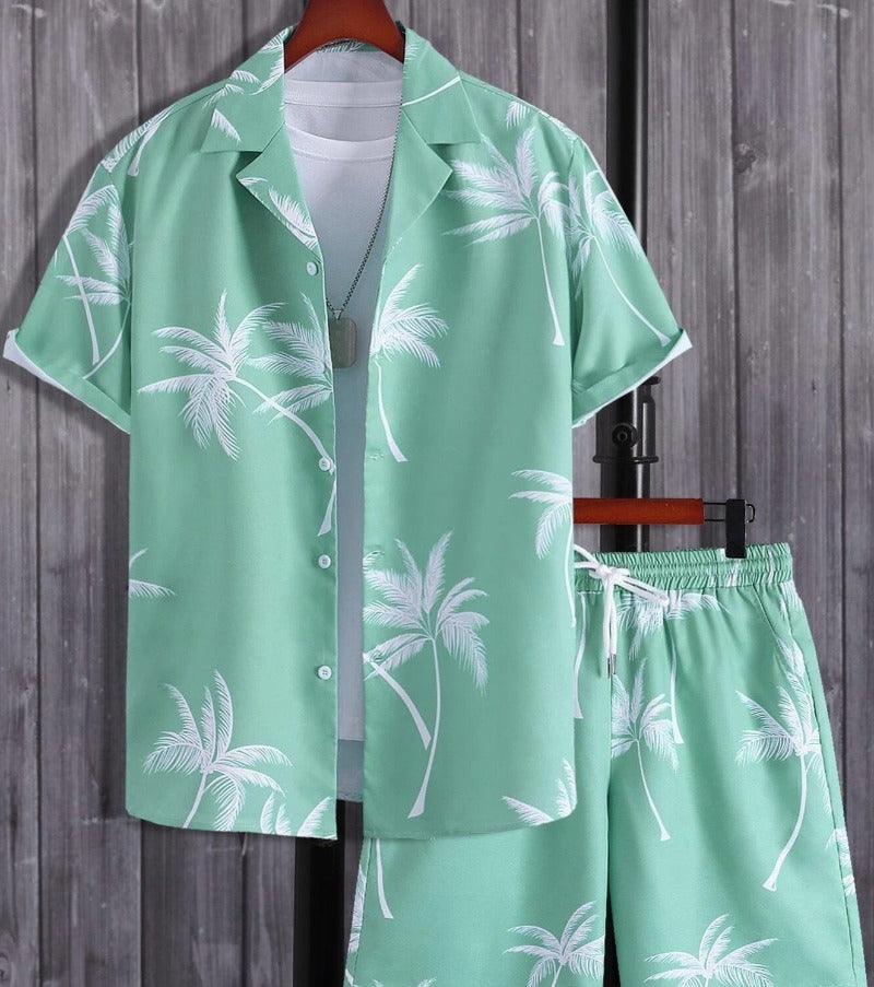 Liam | Tropical Print Two-Piece Summer Outfit Set
