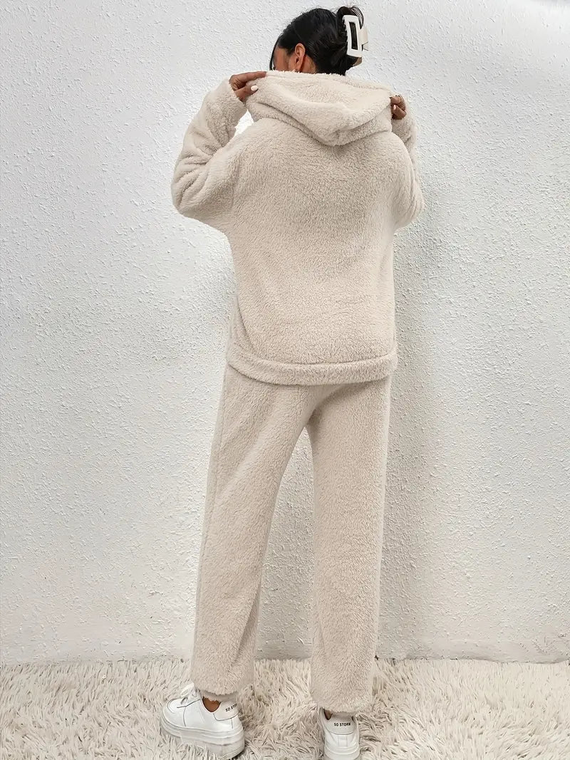 Hailey | Teddy Fleece Two-Piece Set Hoodie and Pants