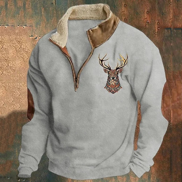 Magnus | Fleece-Lined V-Neck Pullover