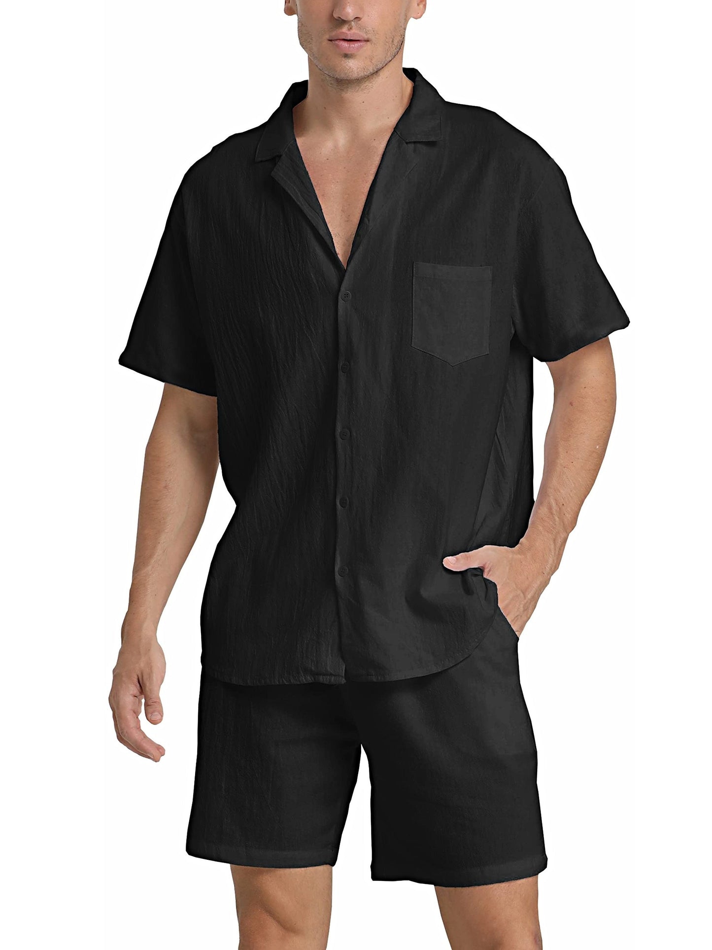 Brennan | Lightweight Shirt and Shorts Outfit Set