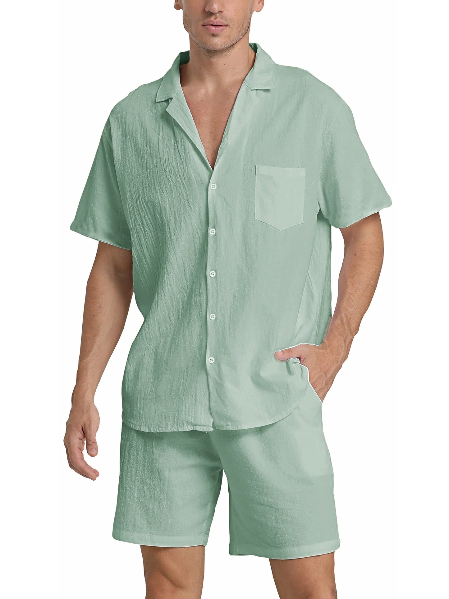 Brennan | Lightweight Shirt and Shorts Outfit Set