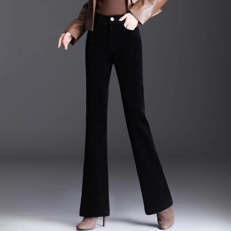 Aria | Fitted Corduroy Flare Pants
