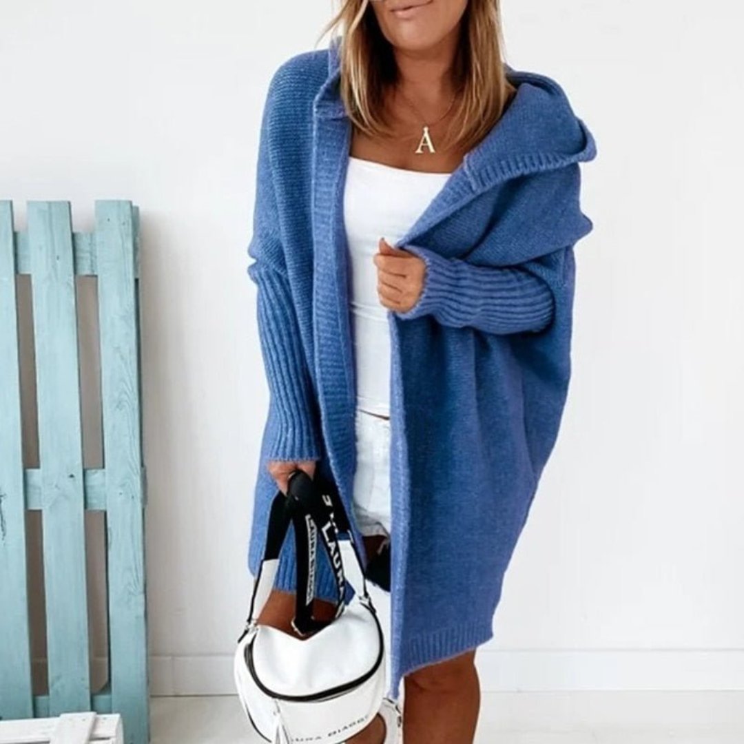 Soraya | Women Elegant Hooded Long Sleeve Knit Cardigan