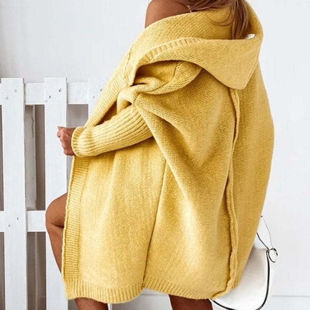 Soraya | Women Elegant Hooded Long Sleeve Knit Cardigan