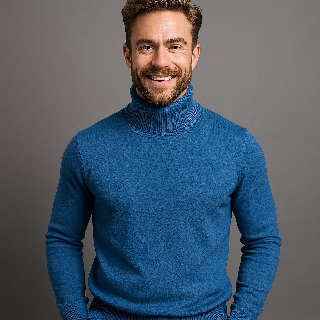 Davidson | Classic Knitted Turtleneck Sweater for Men Timeless Style and Comfort