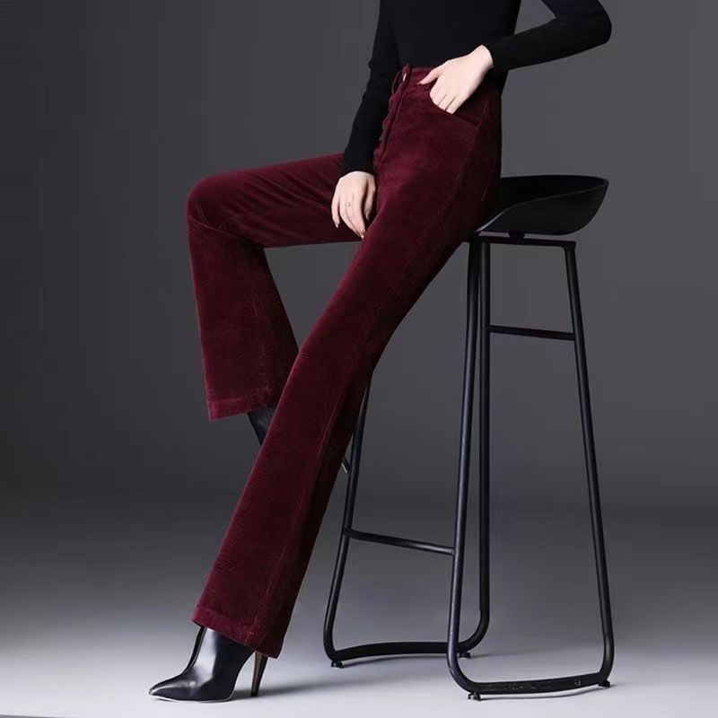 Aria | Fitted Corduroy Flare Pants