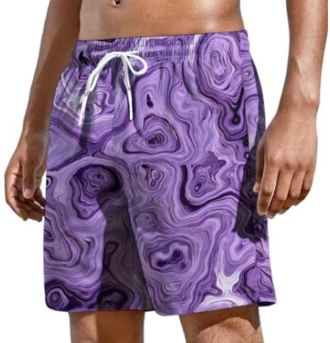 Hayden | Printed Drawstring Swim Shorts