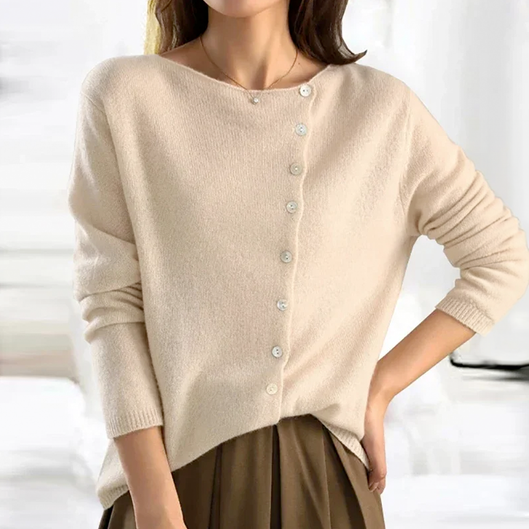 Denis | Warm Women's Buttoned Cardigan