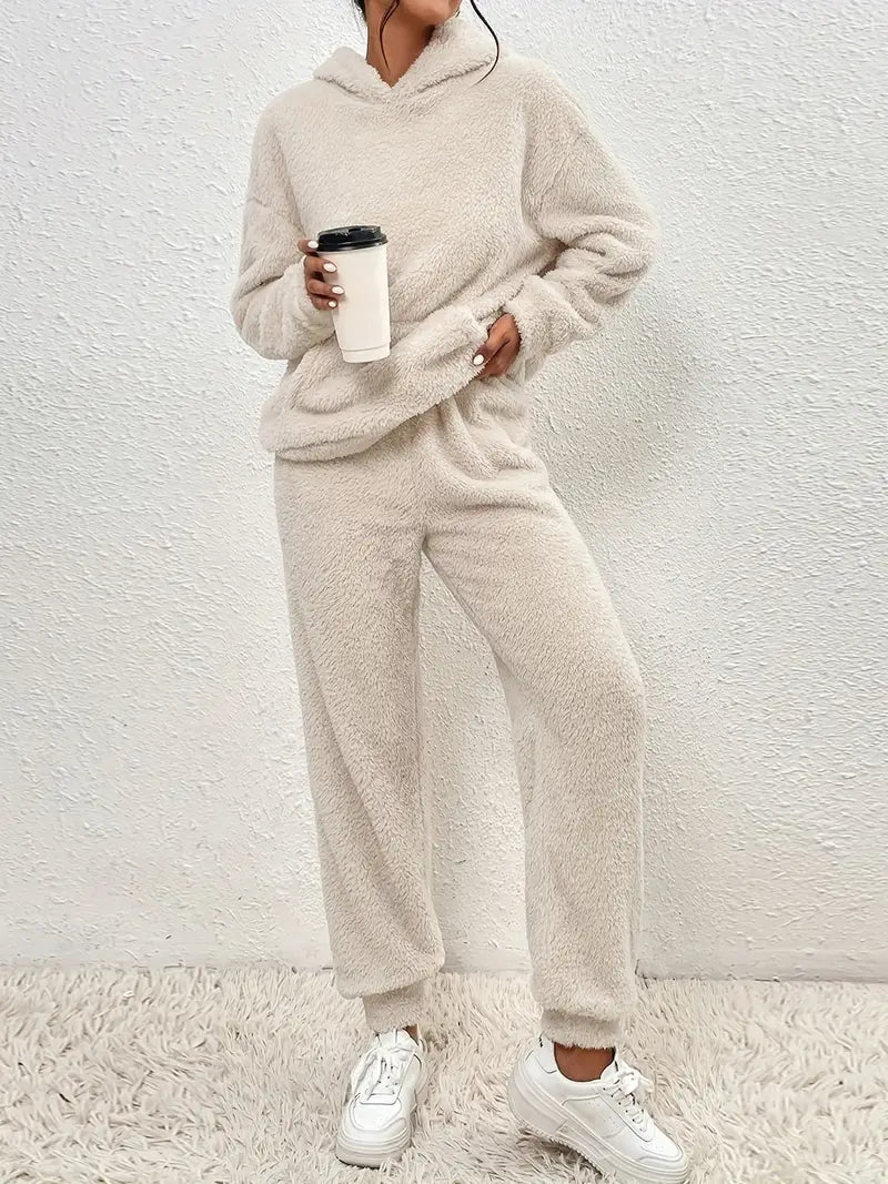 Hailey | Teddy Fleece Two-Piece Set Hoodie and Pants