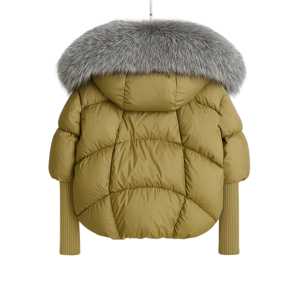 Aurora | Down Fur Puffer Jacket — Luxe Warmth Meets Winter Chic