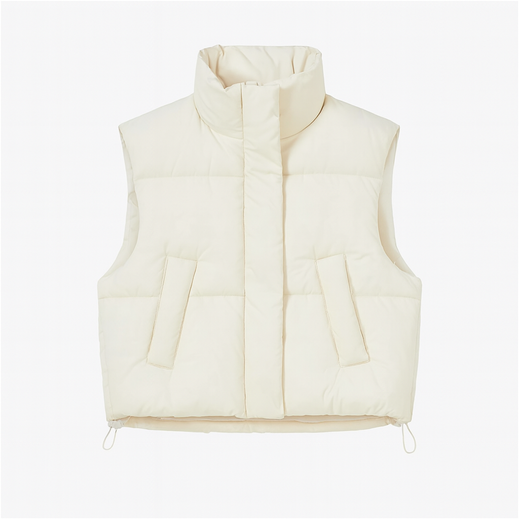 Anya | Modern Cropped Windproof Jacket Vest for Everyday Versatility