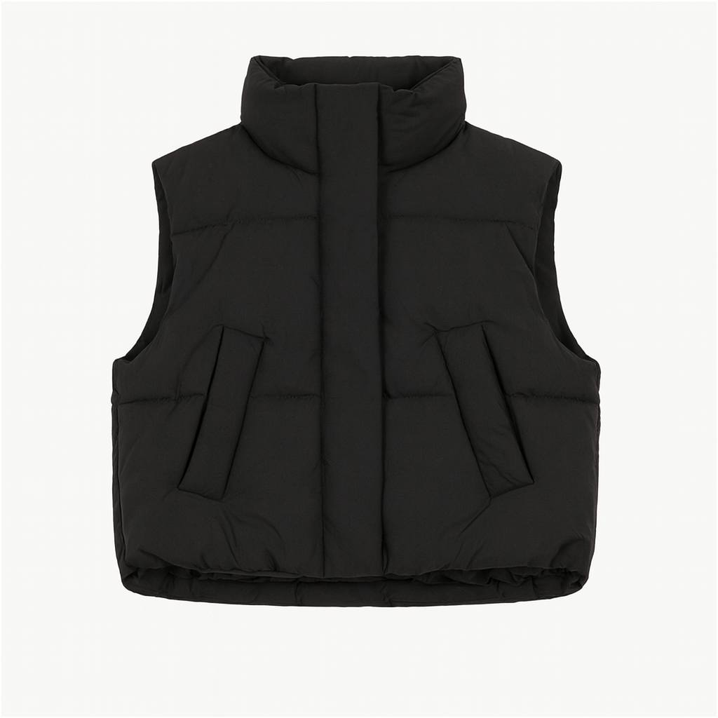 Anya | Modern Cropped Windproof Jacket Vest for Everyday Versatility
