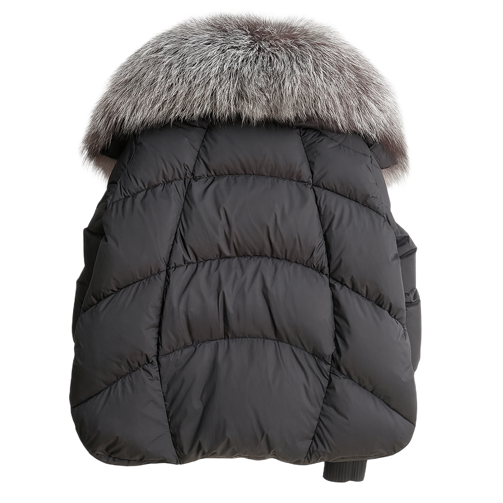 Aurora | Down Fur Puffer Jacket — Luxe Warmth Meets Winter Chic