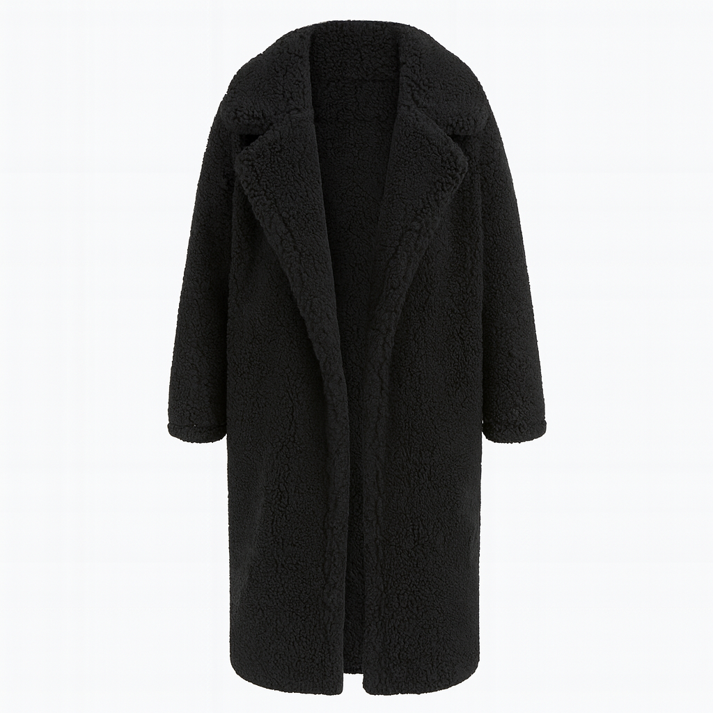 Isla | Trendy Warm Long Teddy Coat for Women