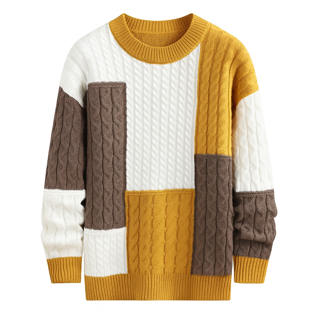 Arlo | Men Color Block Knit Sweater
