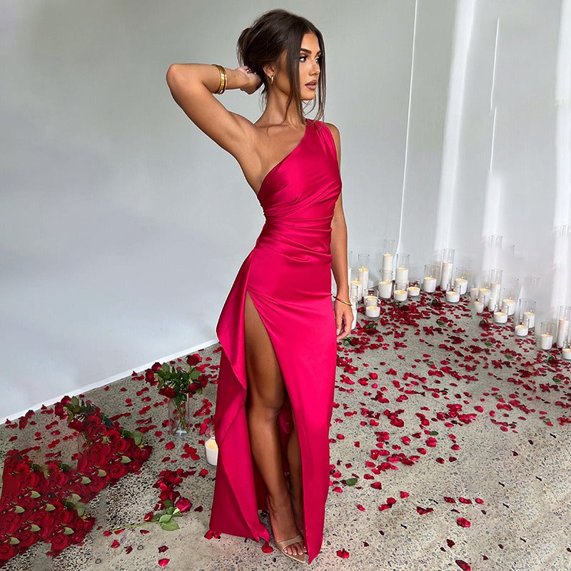 Serena | One-Shoulder Maxi Dress - Motheero