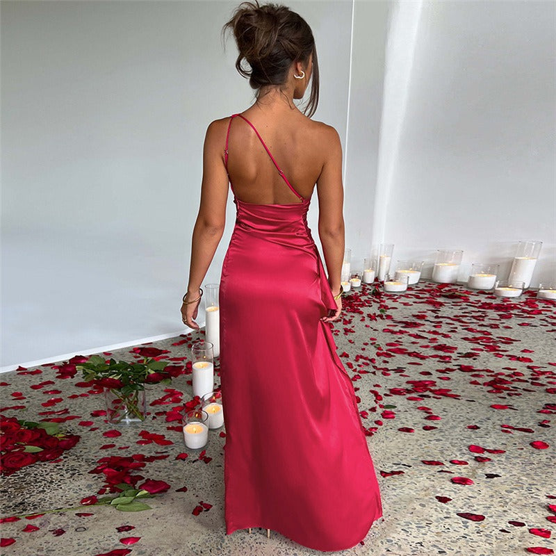 Serena | One-Shoulder Maxi Dress - Motheero