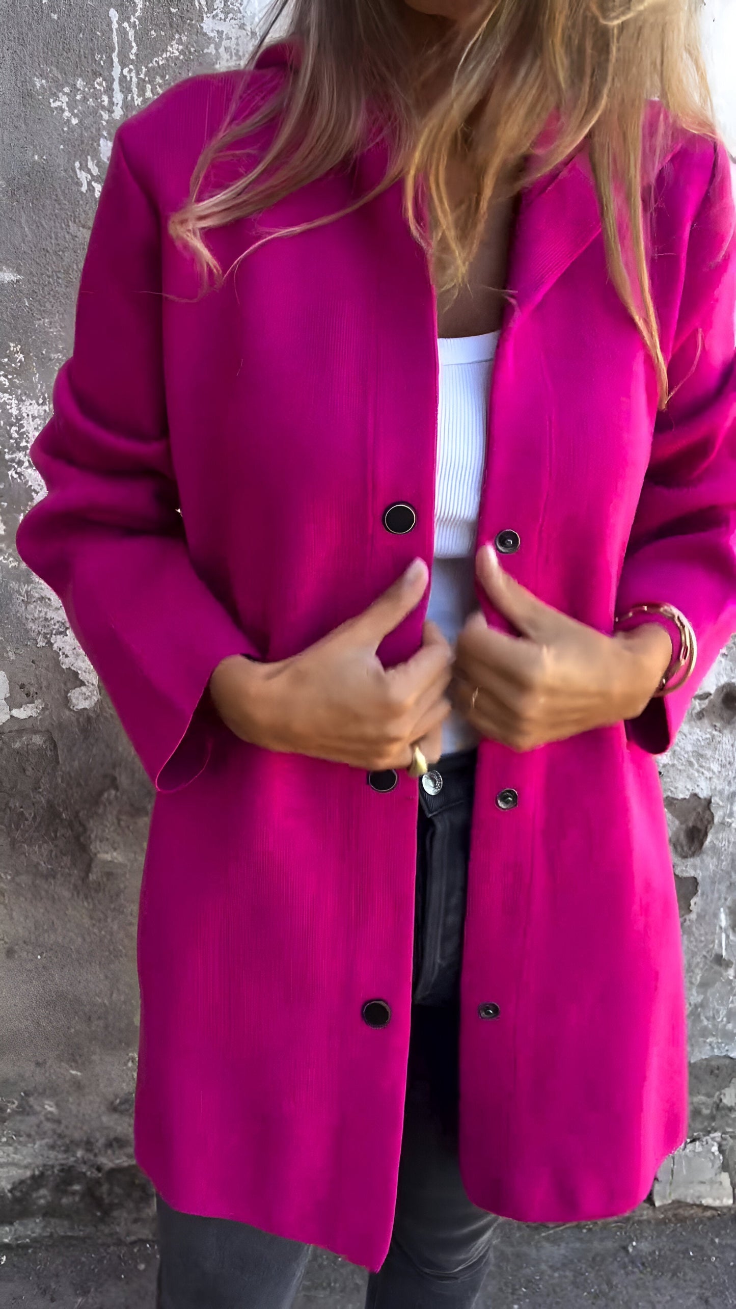 Mireille | Button-Up Coat for Women - Motheero