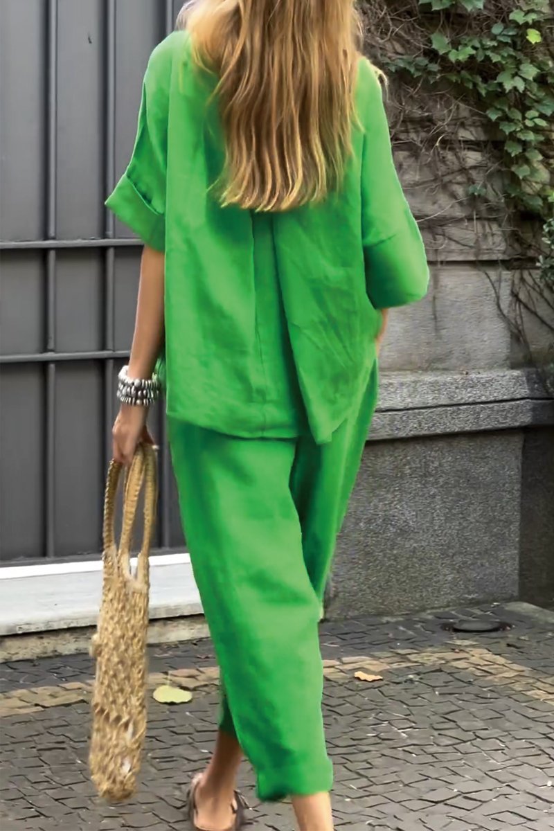 Tara | Comfortable Shirt and Pants Set - Motheero