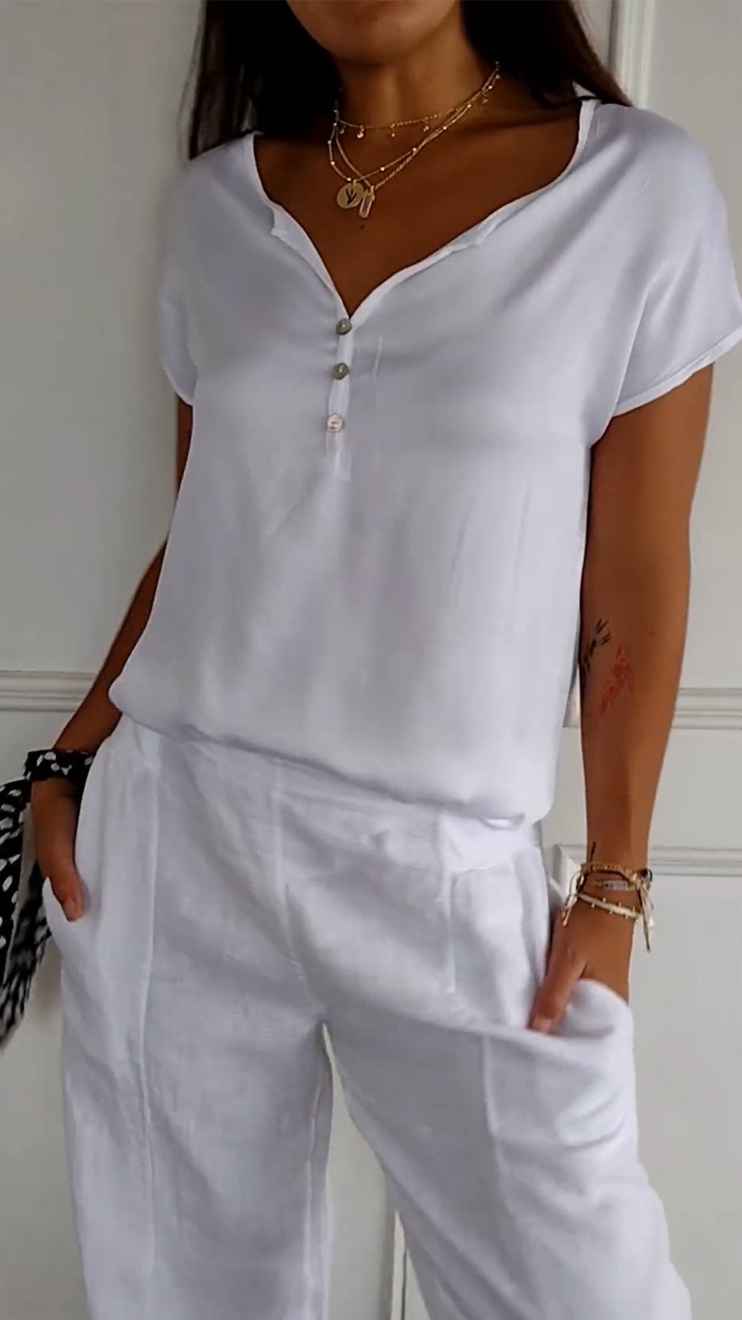 Mara | Elegant Everyday Short‑Sleeve Shirt - Motheero