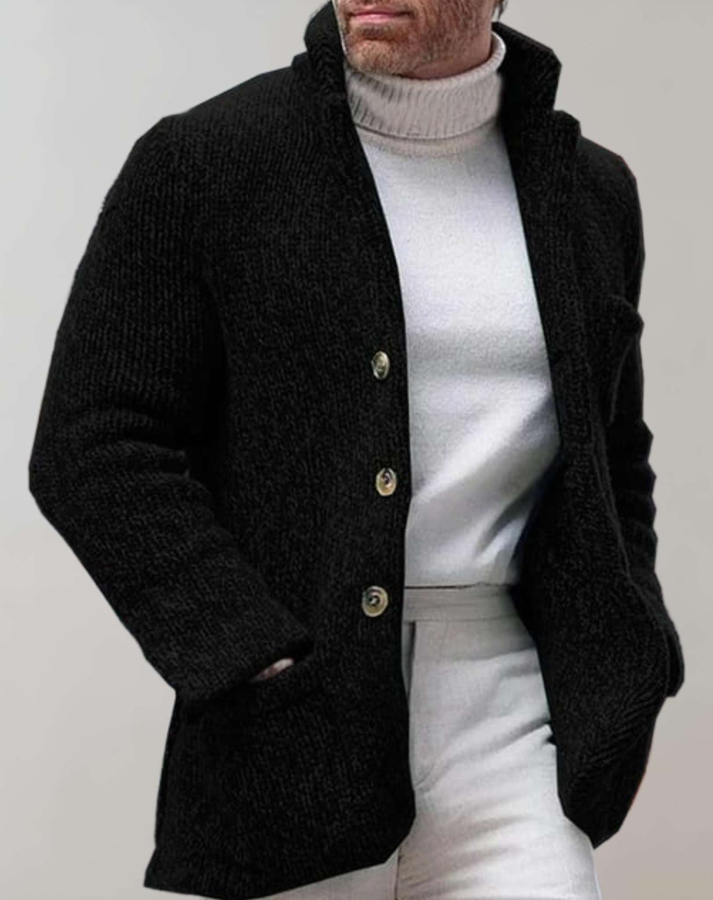 Maddox | Buttoned Knit Cardigan