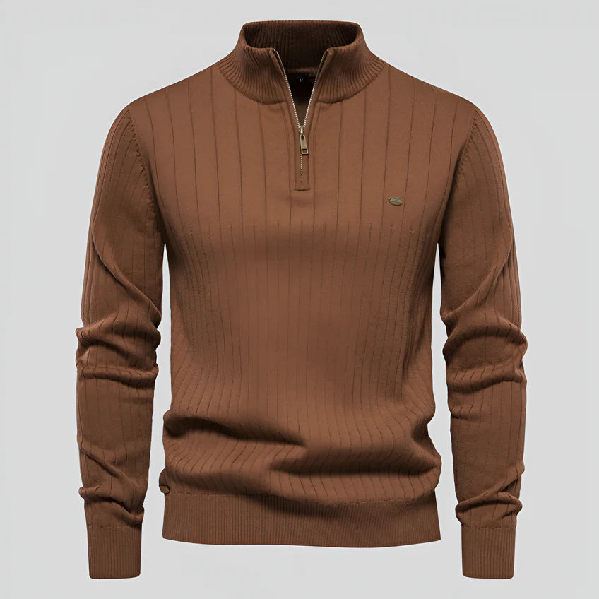 Nigel | Classic Quarter-Zip Sweater