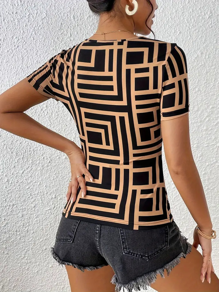 Selena | Cut-Out Detail Elegant Shirt - Motheero