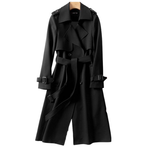 Astra | Stylish Women Trench Coat with Belted Waist and Double-Breasted Design