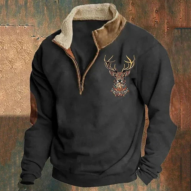 Magnus | Fleece-Lined V-Neck Pullover