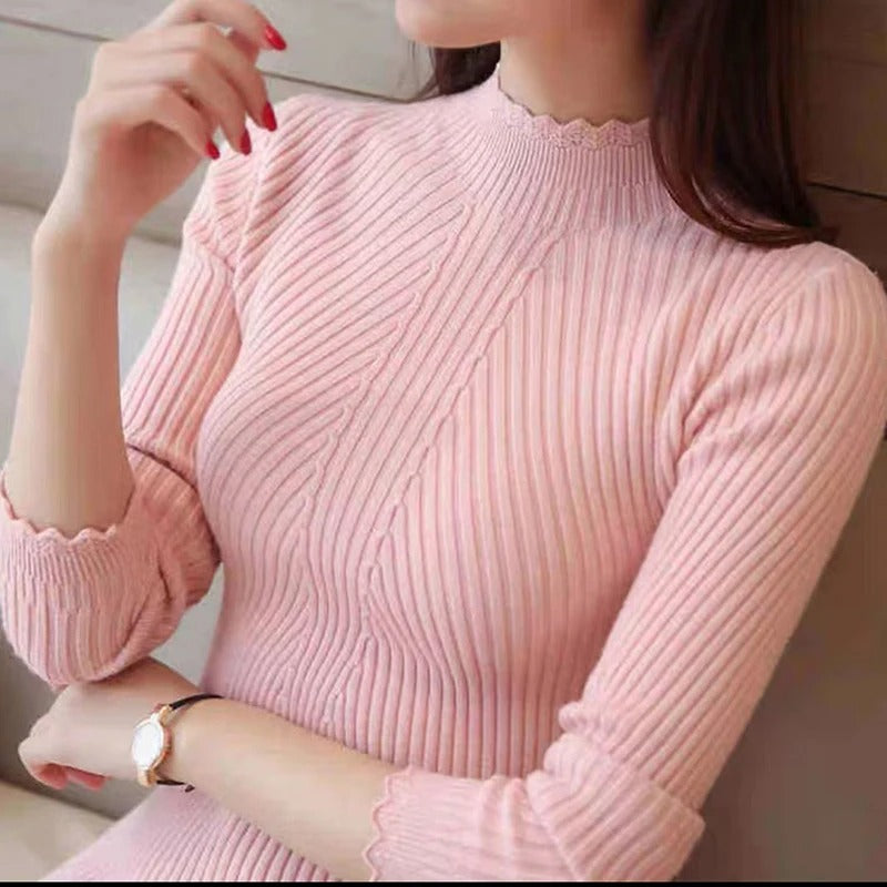 Noelle | Women Ribbed Detail Sweater