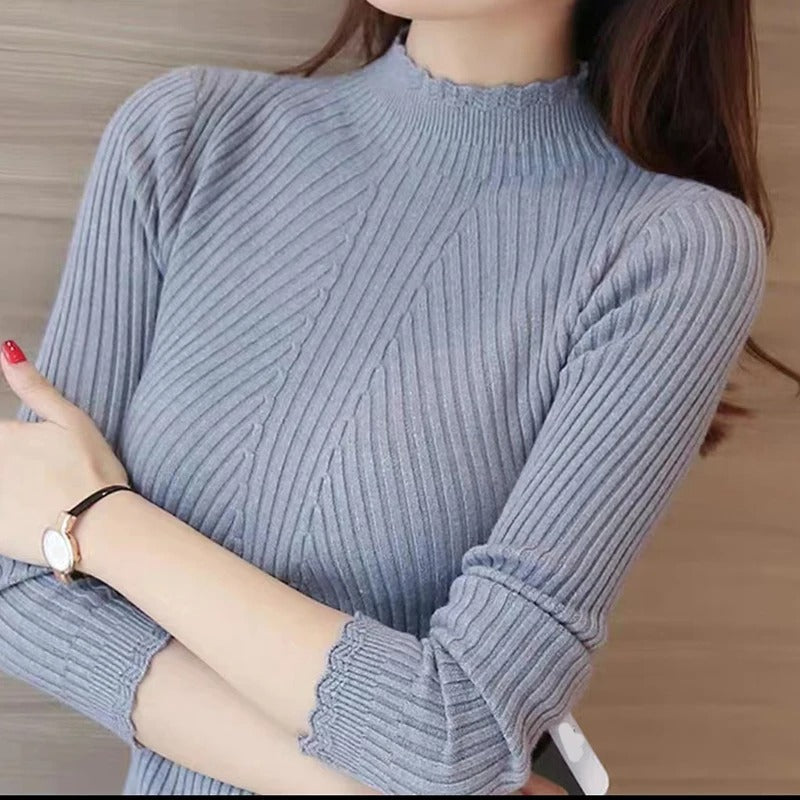 Noelle | Women Ribbed Detail Sweater