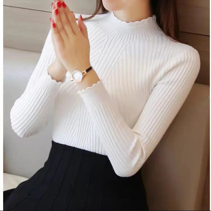 Noelle | Women Ribbed Detail Sweater